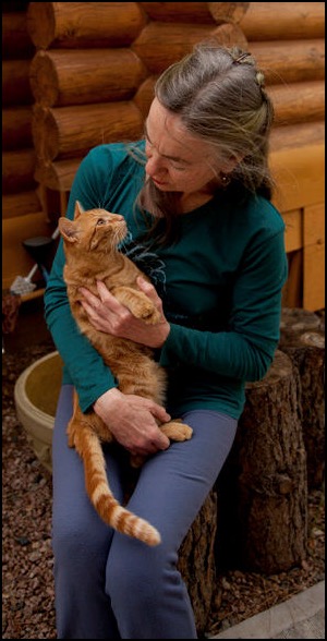 Penelope Smith and Jerry orange tabby